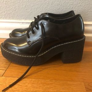 ASOS Bershka Heeled Brogue